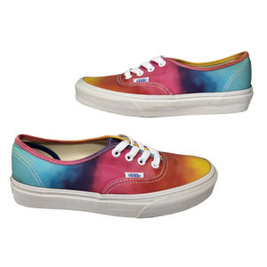 Vans Shoes Womens 6.5 Rainbow Ombre Colorful Tie Dye Low Tops Skate Skateboard
